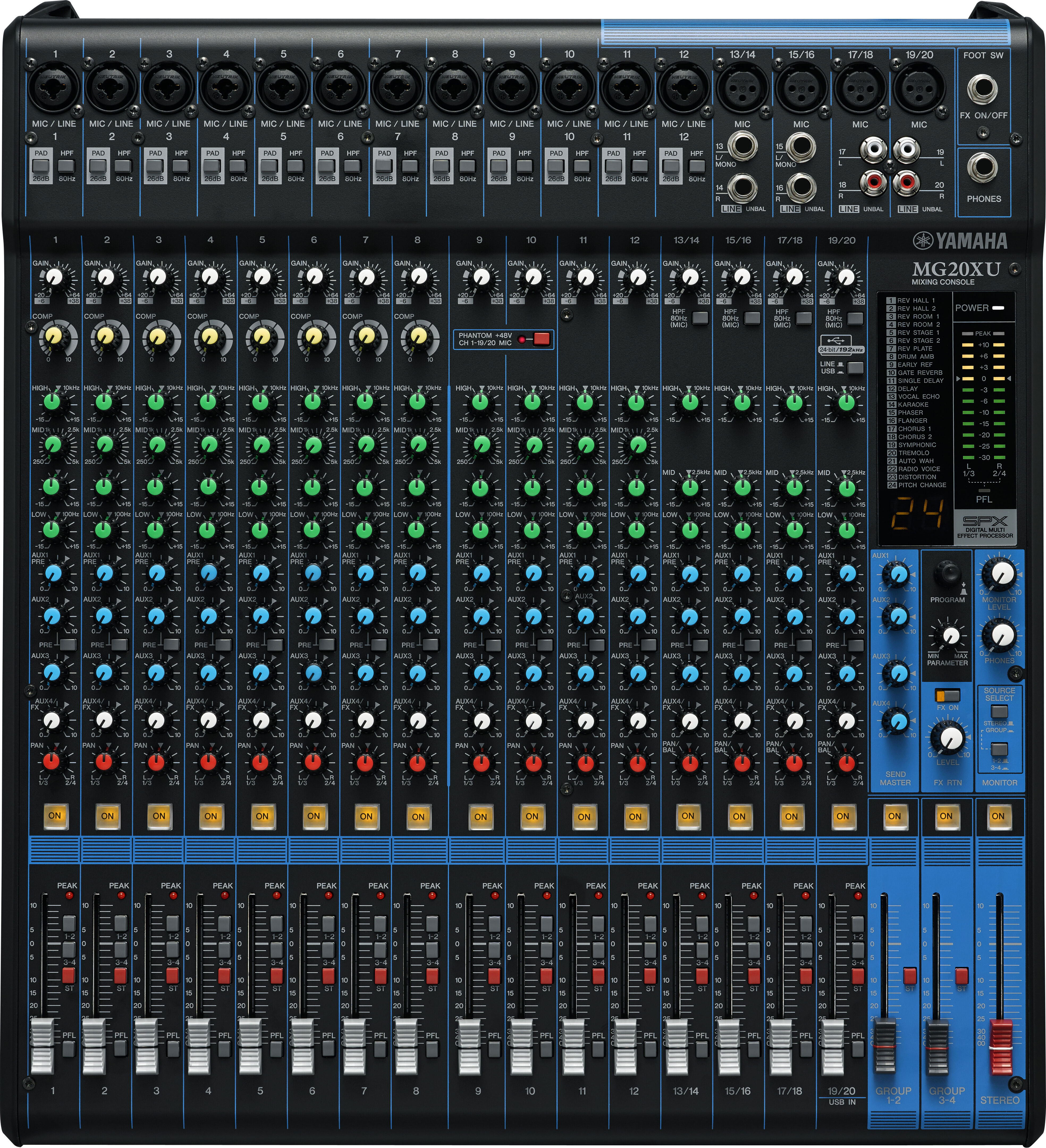 Yamaha MG12XU - Table de mixage analogique 12 entrées + effets - occasion